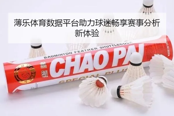 薄乐体育数据平台助力球迷畅享赛事分析新体验